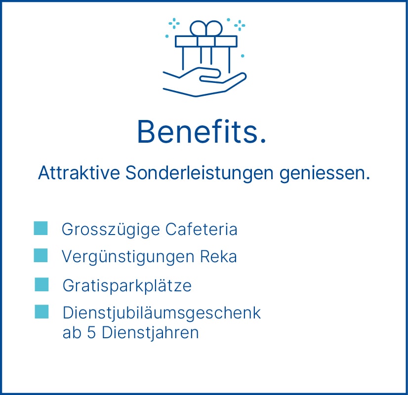 Was wir bieten: Benefits