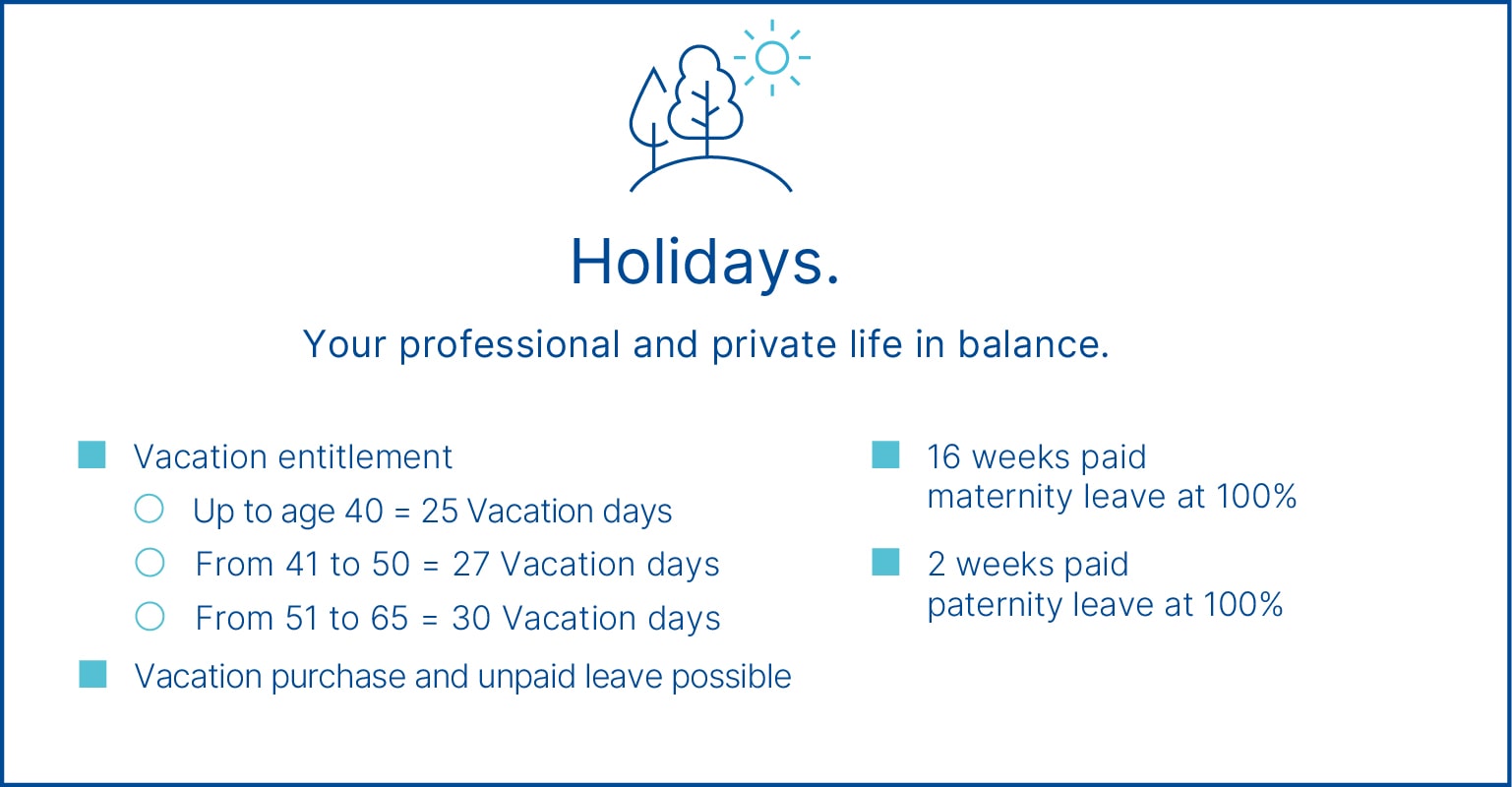 What we offer: Holidays