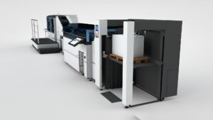 Starbook Sheetfolder with Heidelberg Pallet Feeder IPF 75 in focus 3D.