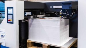 Palett Feeder paper stack at the Hunkeler Innovationdays 2025.