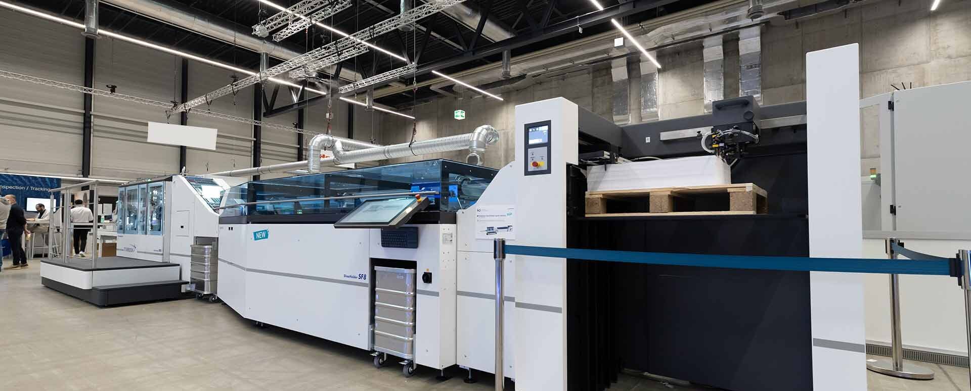 Hunkeler Starbook Sheetfolder with Pallet Feeder at the Hunkeler Innovationdays 2025.