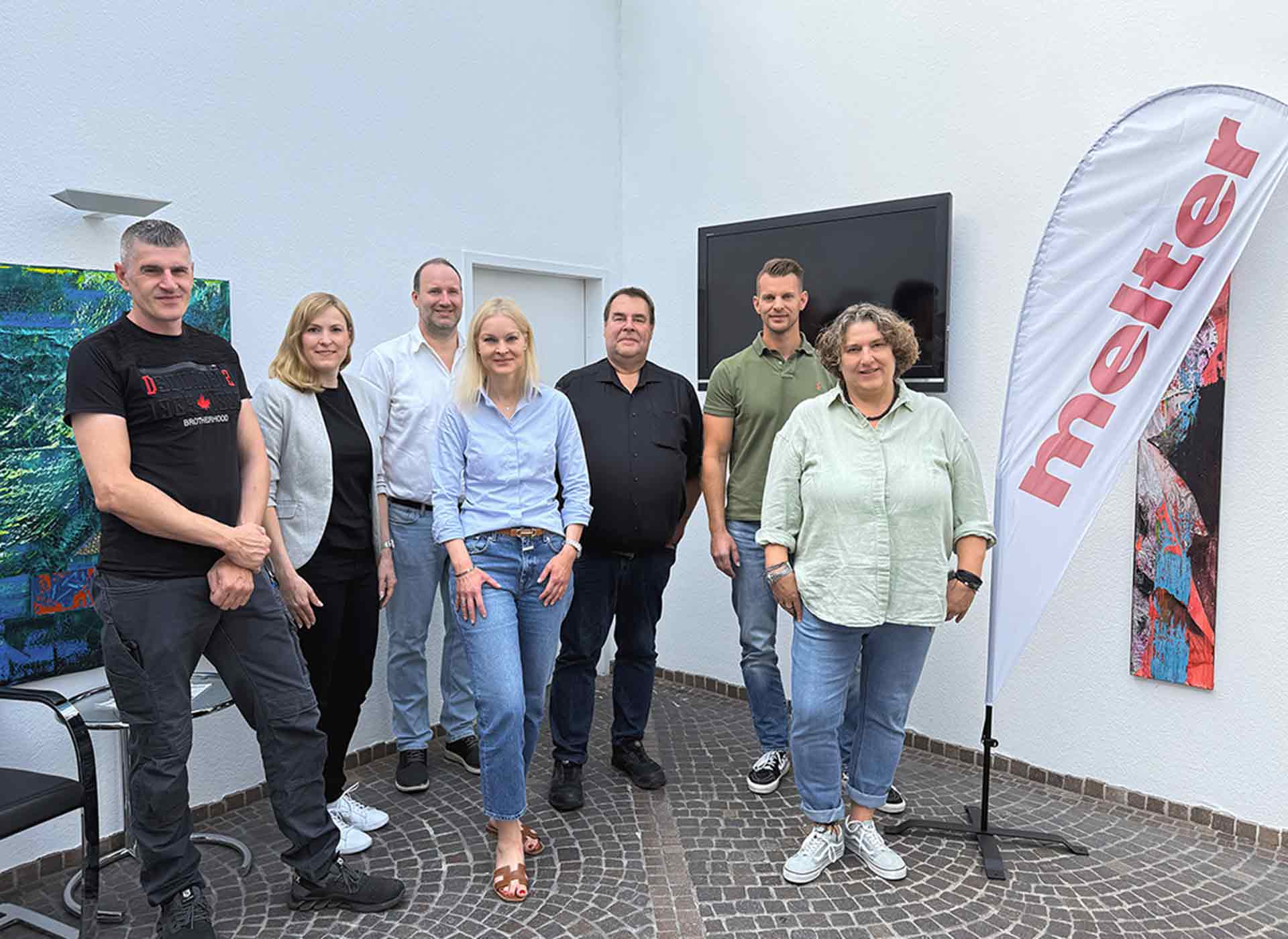 Melter Team mit Hunkeler Verkäuferin.