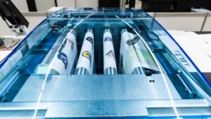 Close up of the Hunkeler Unwinder UW8.